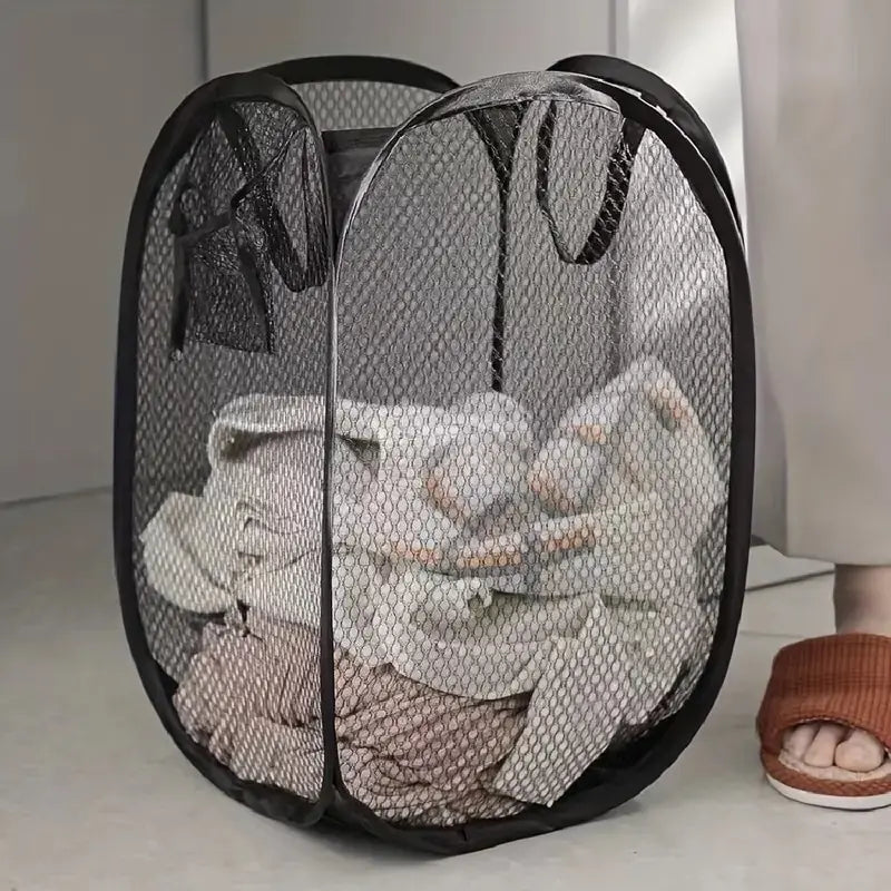 Stretch Folding Laundry Hamper