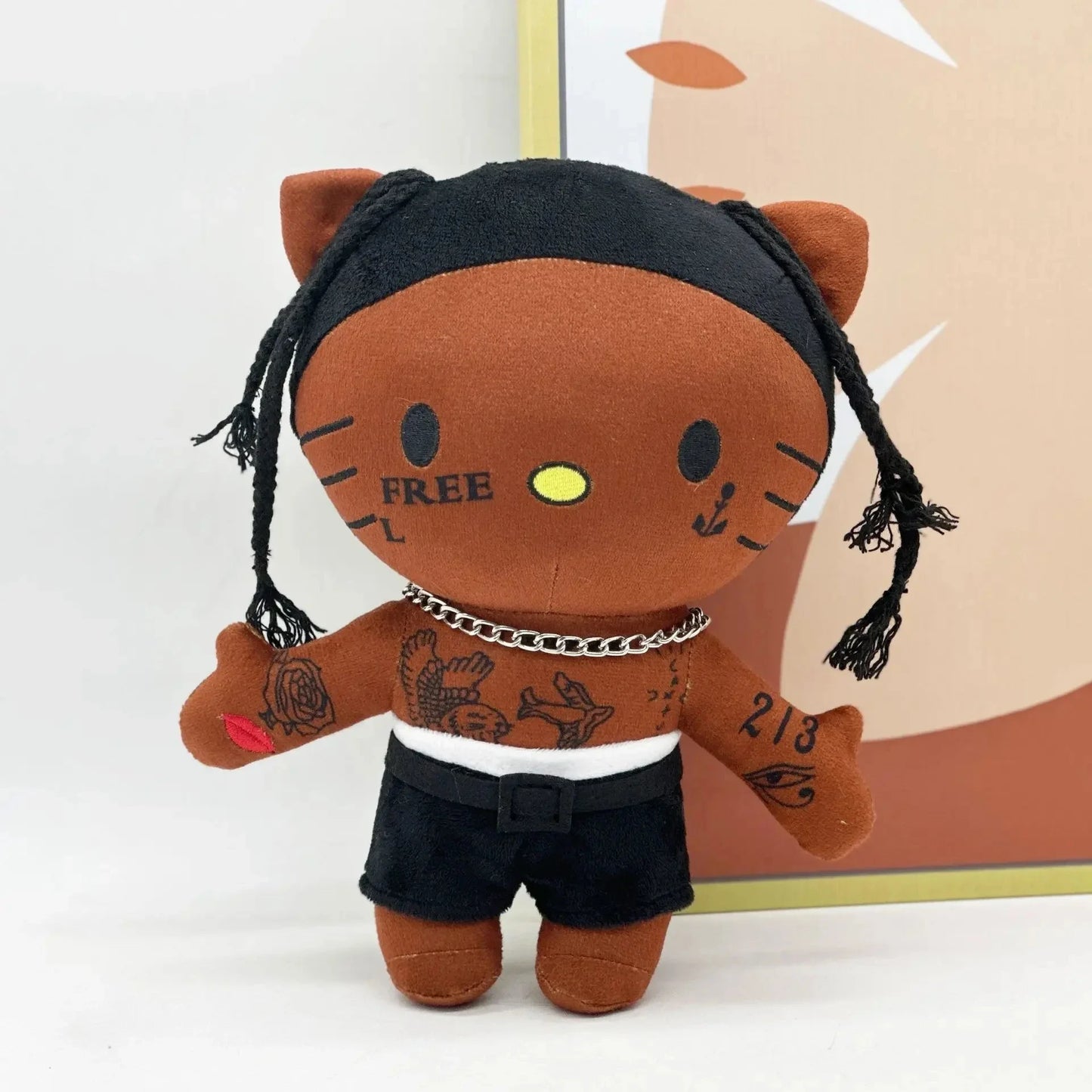 Customized Kitty & Travis Scott Plush Toy