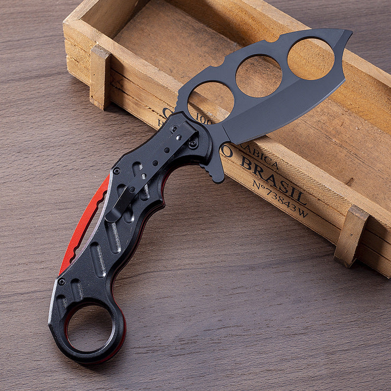 Black Folding Multi-functional Outdoor EDC Tool