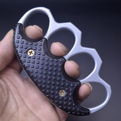 Thick Black and Silver Clip Outdoor EDC Tool