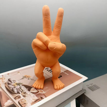 Finger Statue Prank Decor