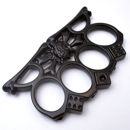 Wolf Head Pattern Outdoor EDC Gloves Tools