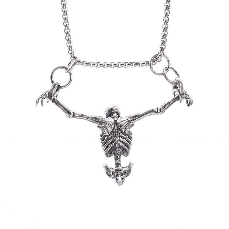 Punk Skull Necklace Halloween