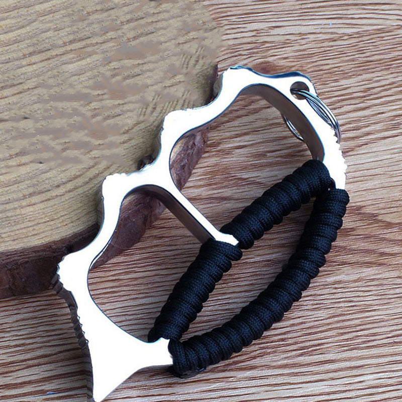 High quality Men's and Women's Defense Brass Knuckle Duster Four Finger Buckle Defence Window Breaker Fighting Gear