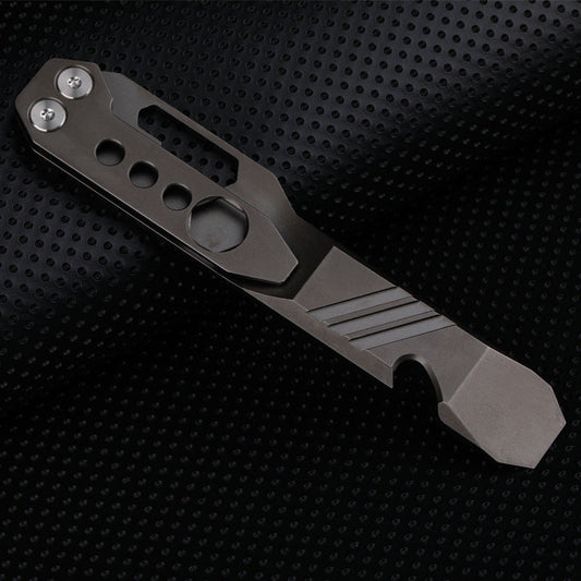 Portable TC4 Titanium Alloy Bottle Opener Multifunctional EDC Tool