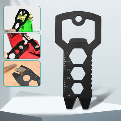 Multi-functional EDC tool bottle opener keychain portable Wrench Maintenance Tool