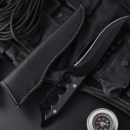 Silver Gray Portable Outdoor Four-Hole Handle Tool