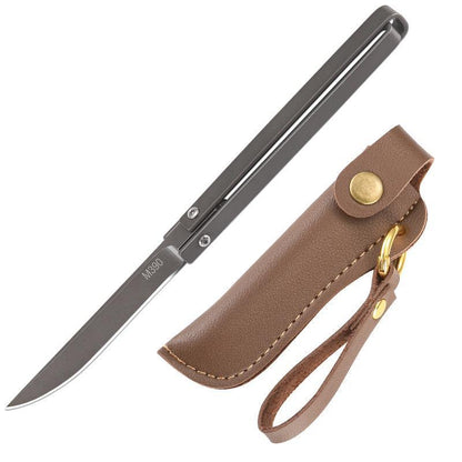 Leather Case Included Folding Outdoor Pocket Tool with Handle
