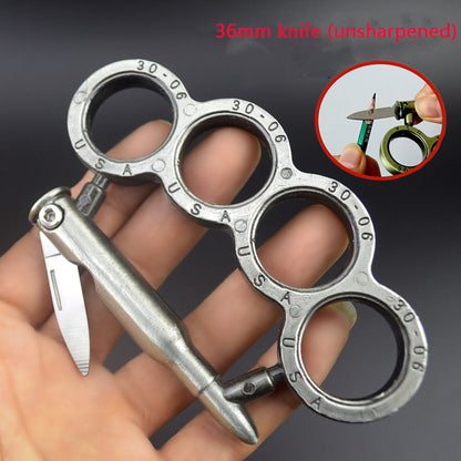 Mini Foldable Outdoor EDC Tool Made of Zinc Alloy with Multiple Functions