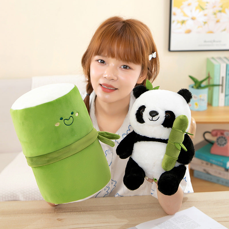 Bamboo Panda Plush Toy Cute Pillow Hold Birthday Gift Dolls