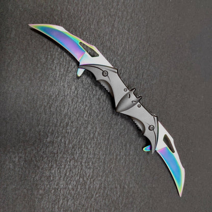 Double Folding Bat Design Outdoor Pocket Tool