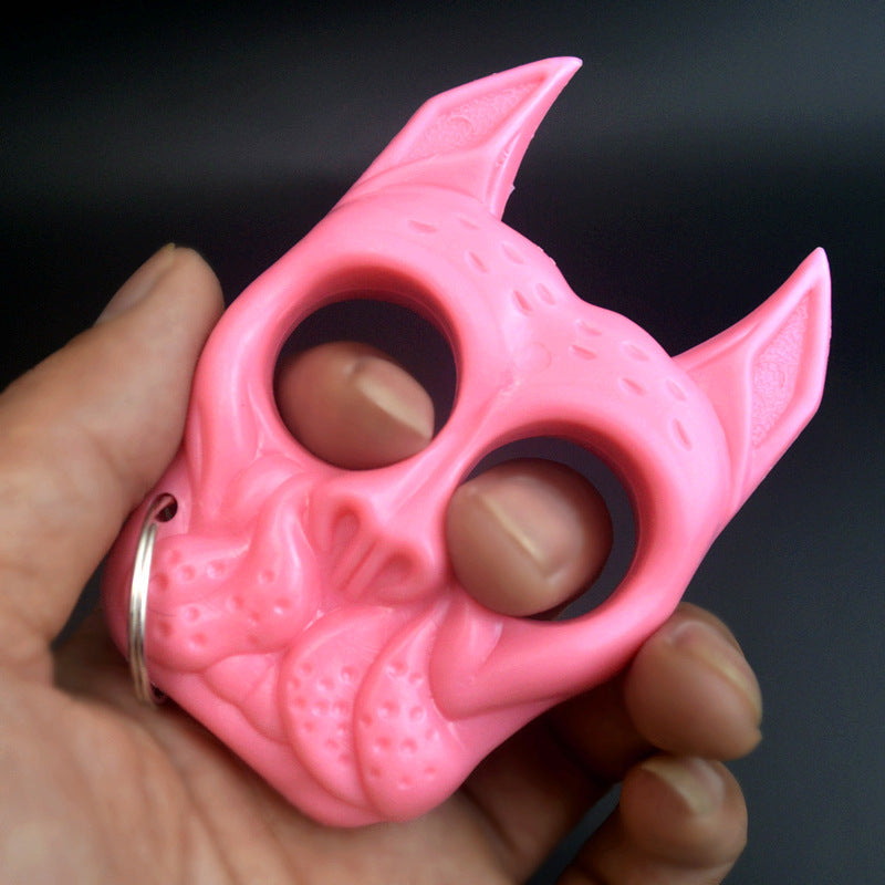 Two-Hole Dog-Shaped Keychain Tool with Creative Design