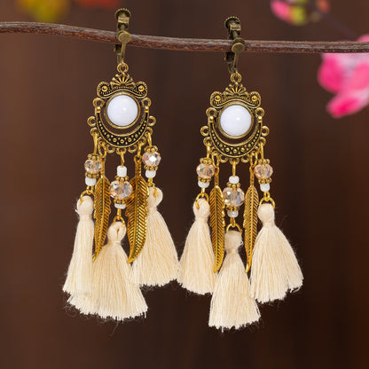 Bohemian Tassel Ear Clips