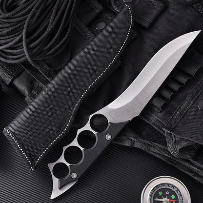 Silver Gray Portable Outdoor Four-Hole Handle Tool