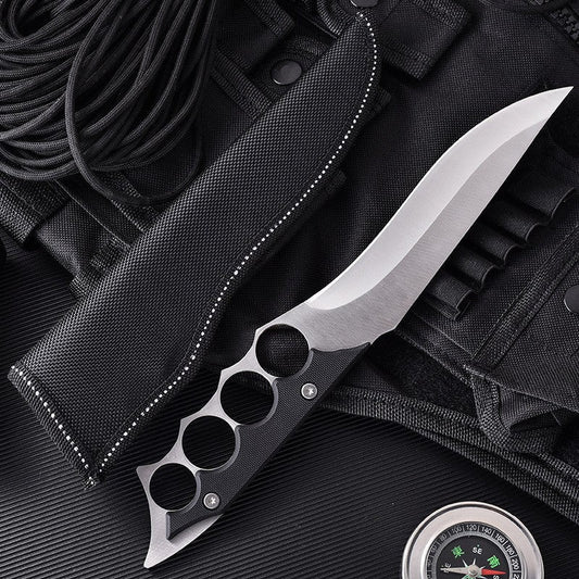 Silver Gray Portable Outdoor Four-Hole Handle Tool