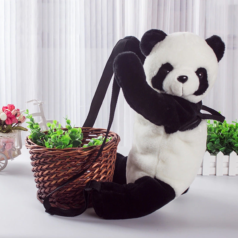 Panda Plush Cartoon Kids Backpack Children's Schoolbag Toy