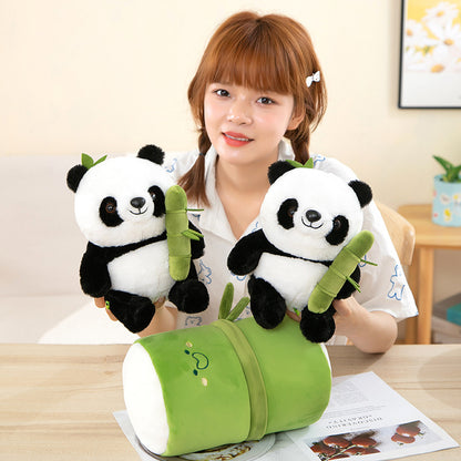 Bamboo Panda Plush Toy Cute Pillow Hold Birthday Gift Dolls