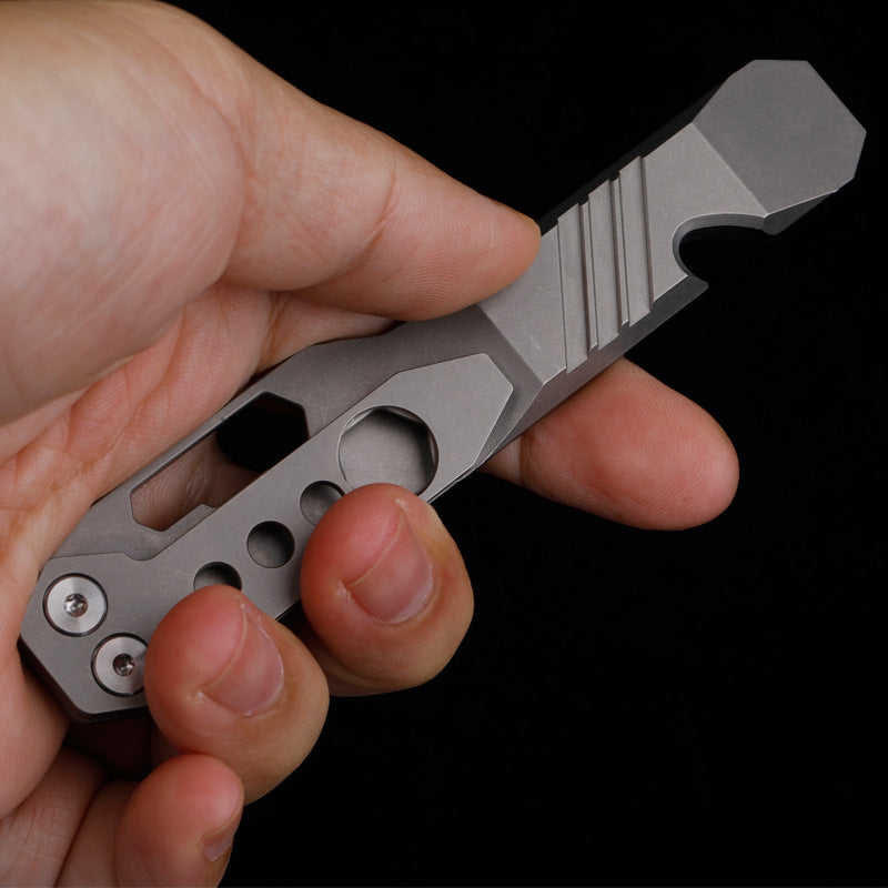 Portable TC4 Titanium Alloy Bottle Opener Multifunctional EDC Tool