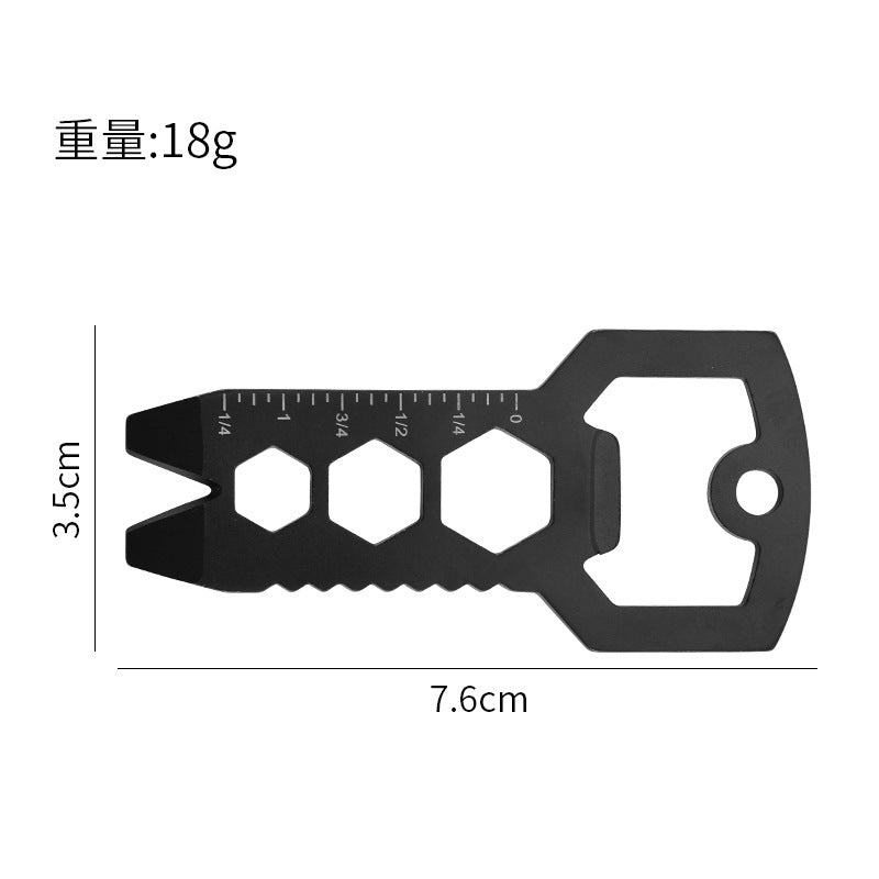 Multi-functional EDC tool bottle opener keychain portable Wrench Maintenance Tool