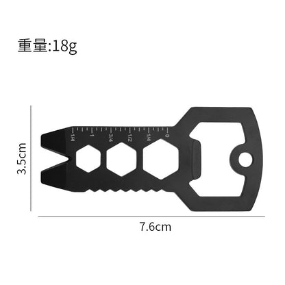 Multi-functional EDC tool bottle opener keychain portable Wrench Maintenance Tool