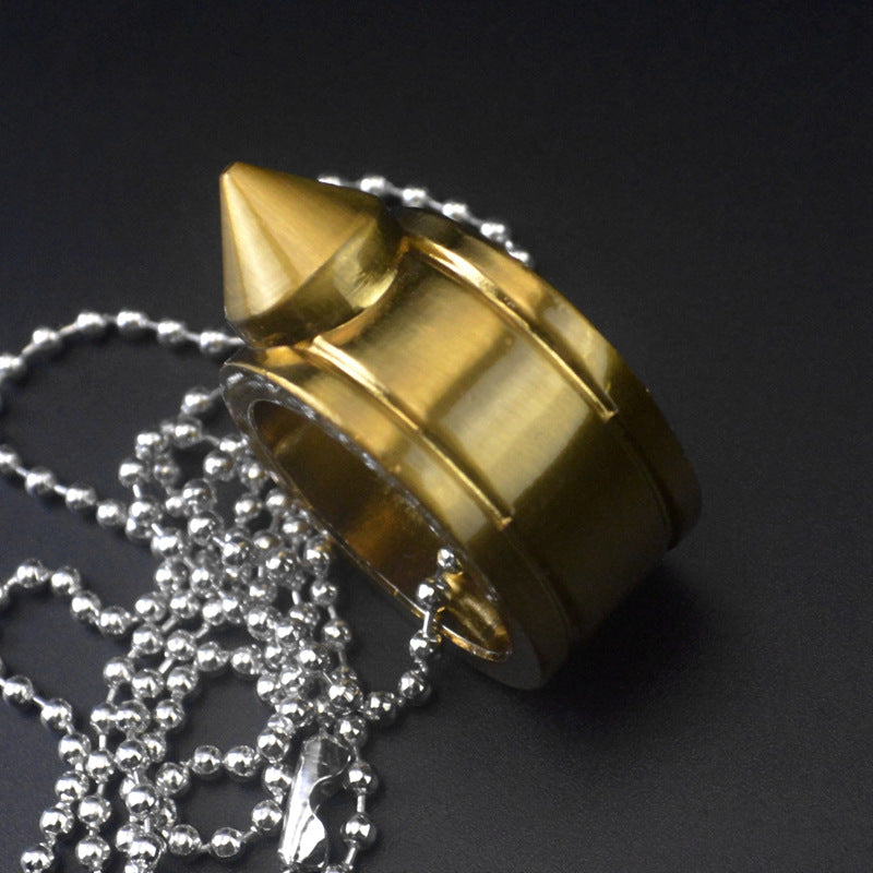 Pocket-Sized EDC Tool with One Hole Ring Pendant