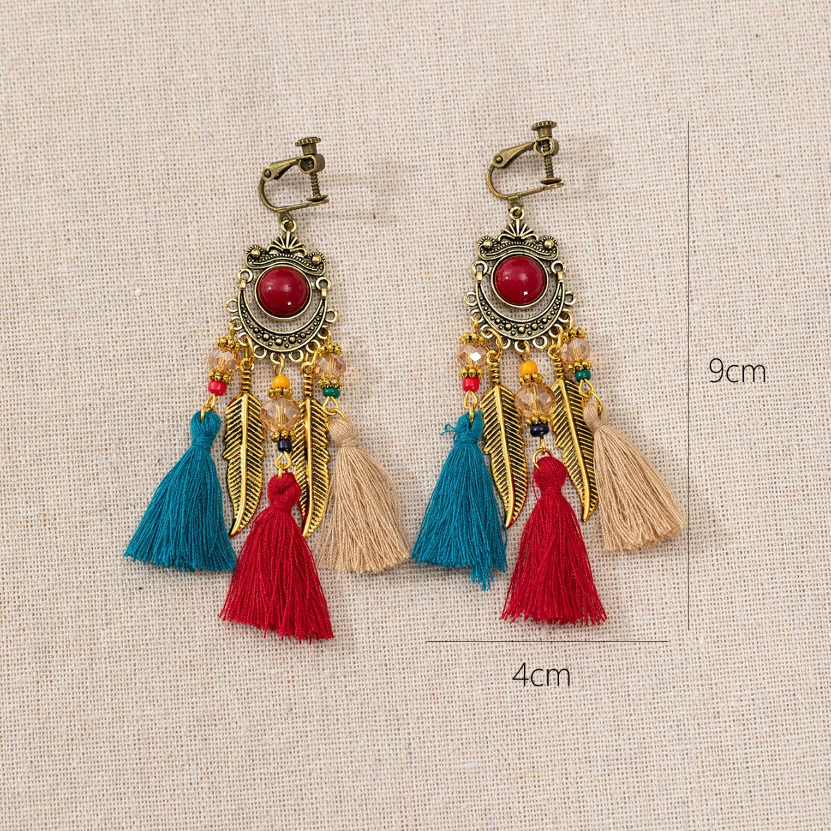 Bohemian Tassel Ear Clips