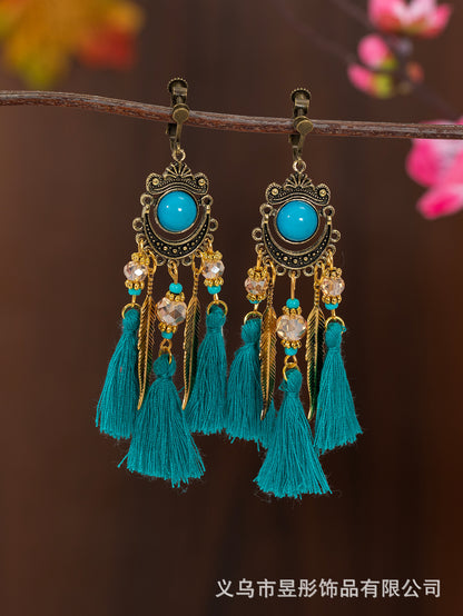 Bohemian Tassel Ear Clips