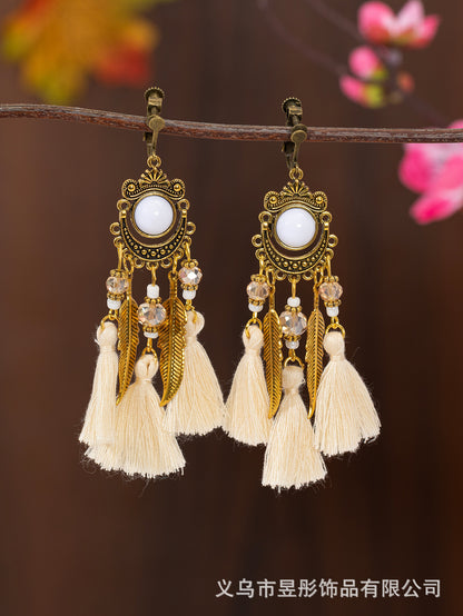 Bohemian Tassel Ear Clips