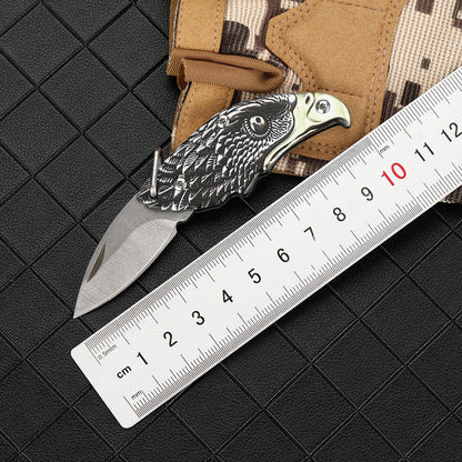 Eagle-themed Folding Keychain Pendant Outdoor Portable EDC Tool