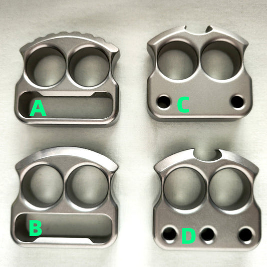 Easy-Carry Titanium Alloy Bottle Opener with Two Holes and Multi-Use Design