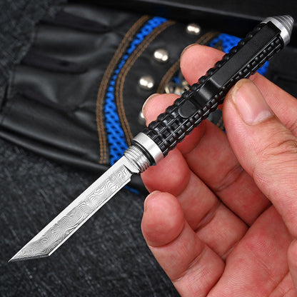 Damascus Patterned Pen Multifunction Pocket Tool