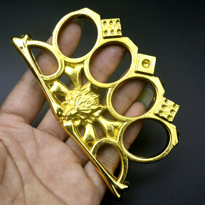 Wolf Head Pattern Outdoor EDC Gloves Tools