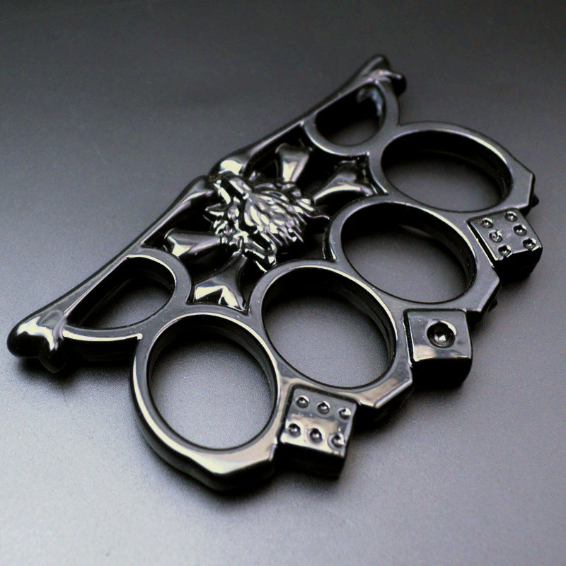 Wolf Head Pattern Outdoor EDC Gloves Tools