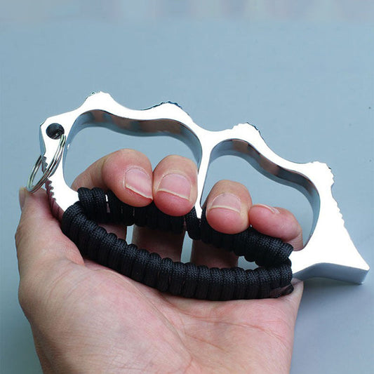 Outdoor Paracord Tool with Zinc Alloy and Wide Dual Finger Grip