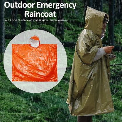 Outdoor Emergency Raincoat Poncho Rainwear Tent