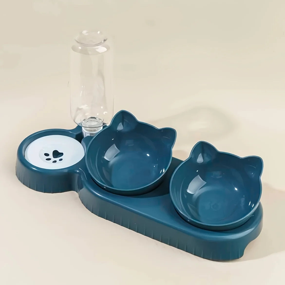 3-in-1 Tilted Cat Bowl Set