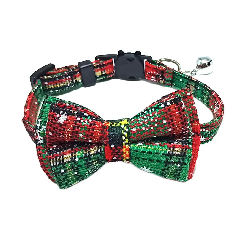 Elastic Christmas Cat Collar