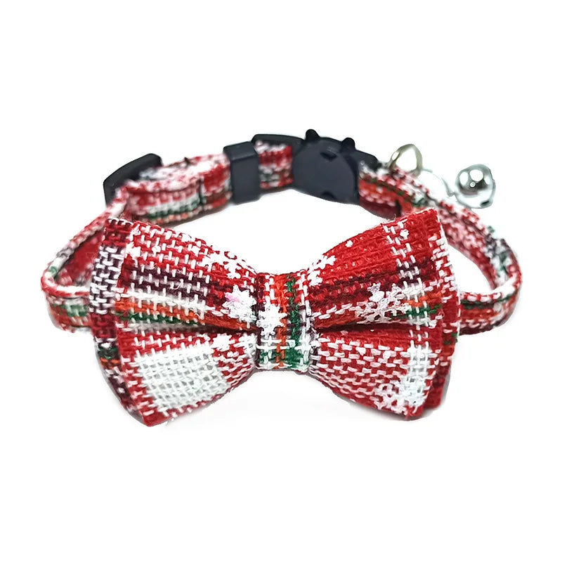 Elastic Christmas Cat Collar