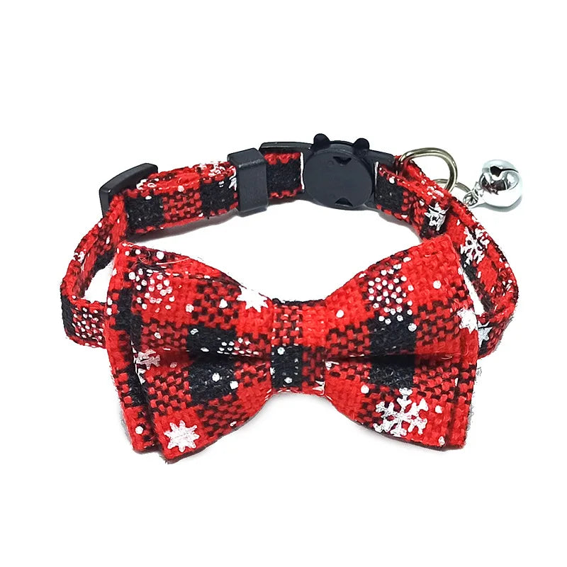 Elastic Christmas Cat Collar