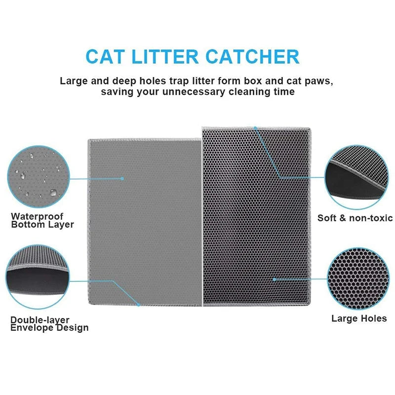 Waterproof Double-Layer Cat Litter Mat