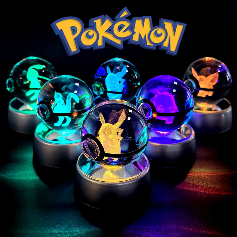 Pokemon Crystal Ball Night Light