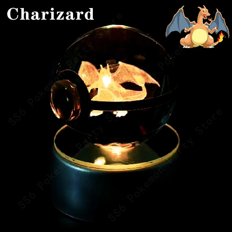 Pokemon Crystal Ball Night Light