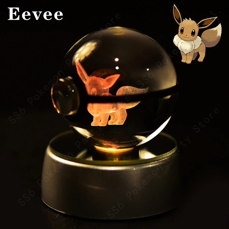 Pokemon Crystal Ball Night Light