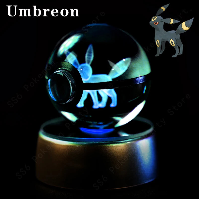 Pokemon Crystal Ball Night Light