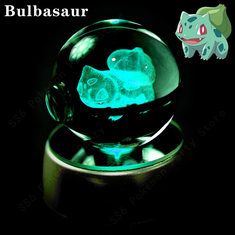 Pokemon Crystal Ball Night Light