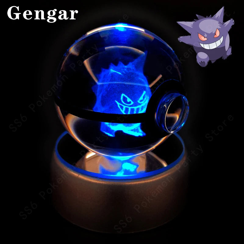 Pokemon Crystal Ball Night Light