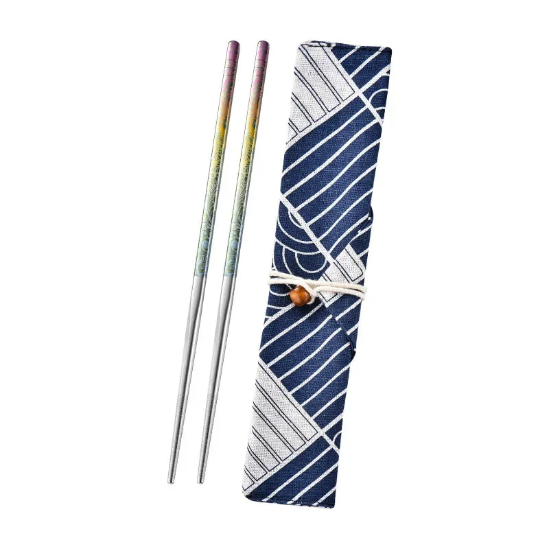 Pure Titanium Chopsticks Non-moldy Colored Tableware