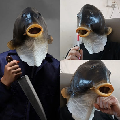 Realistic Latex Fish Head Mask