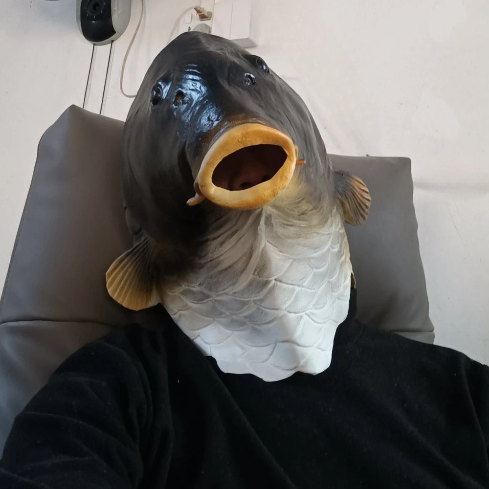 Realistic Latex Fish Head Mask