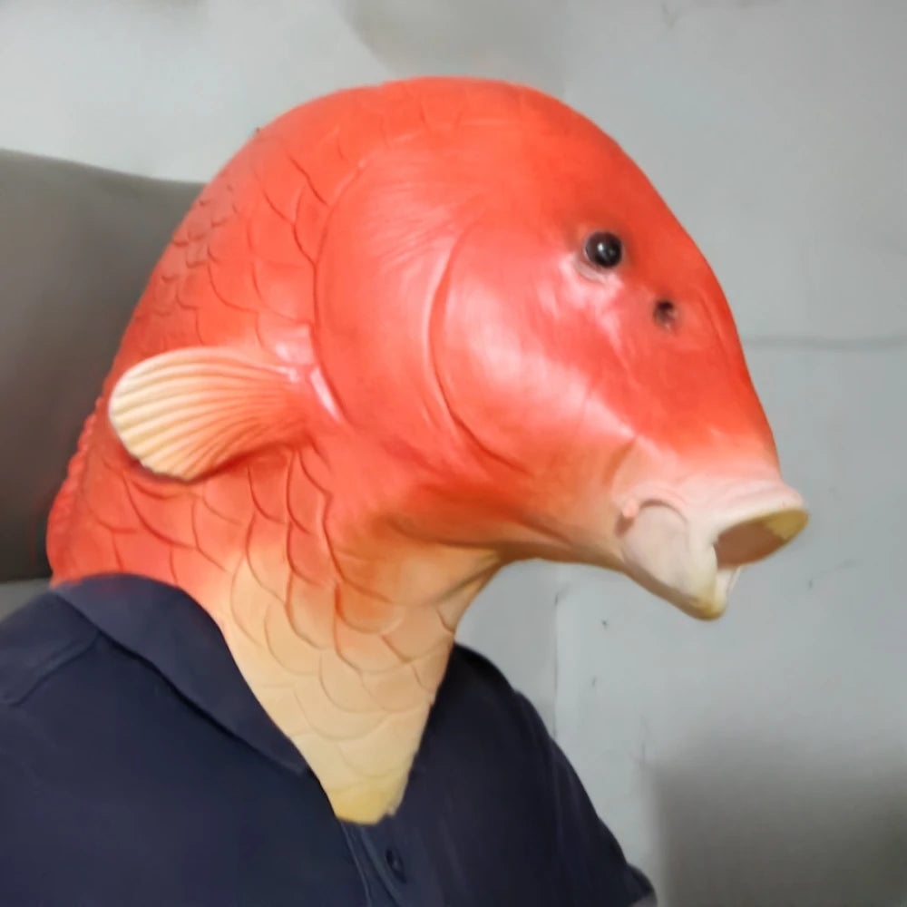 Realistic Latex Fish Head Mask